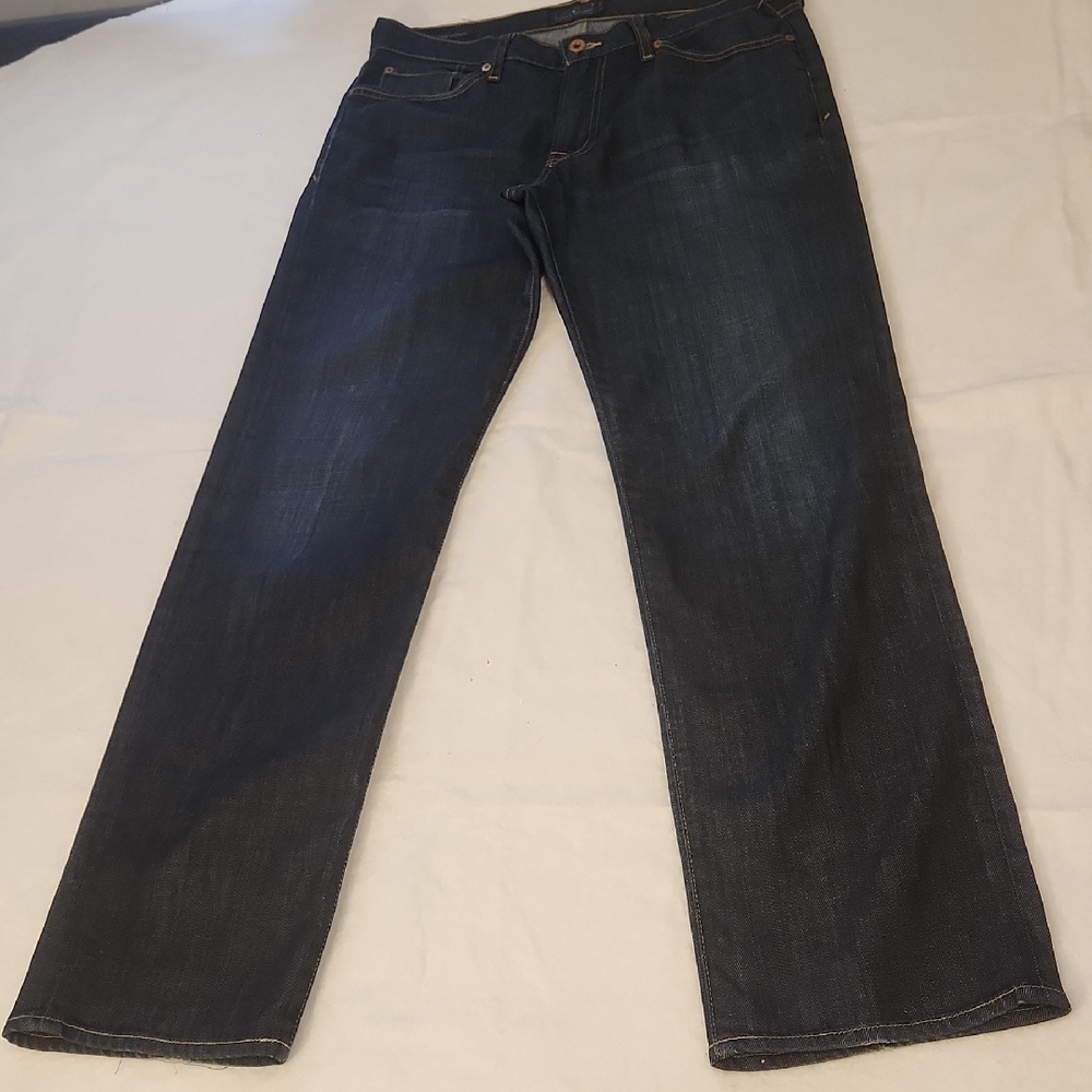Lucky Brand Men's Dark Blue Straight Jeans